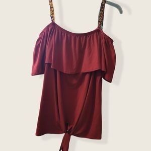 Of Shoulder with chain detail top